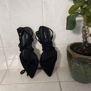 Never Worn Black Flats